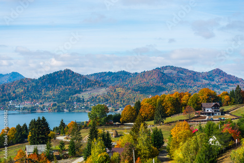 Autumn landscape in Colibita, Romania