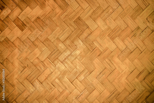 Native Thai style bamboo wall background  natural wickerwork