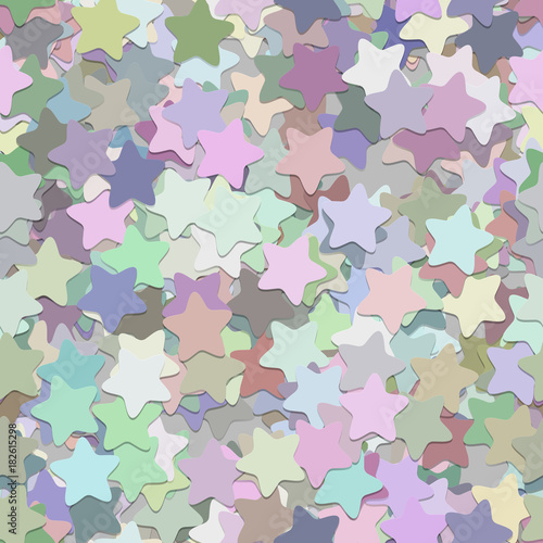 Принти на полотні Seamless geometrical star background pattern - vector design from multicolored r