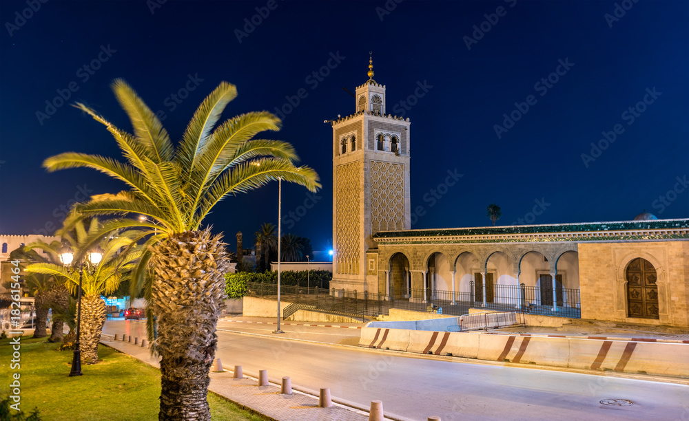 Kasbah Mosque, a historic monument in Tunis. Tunisia, North Africa