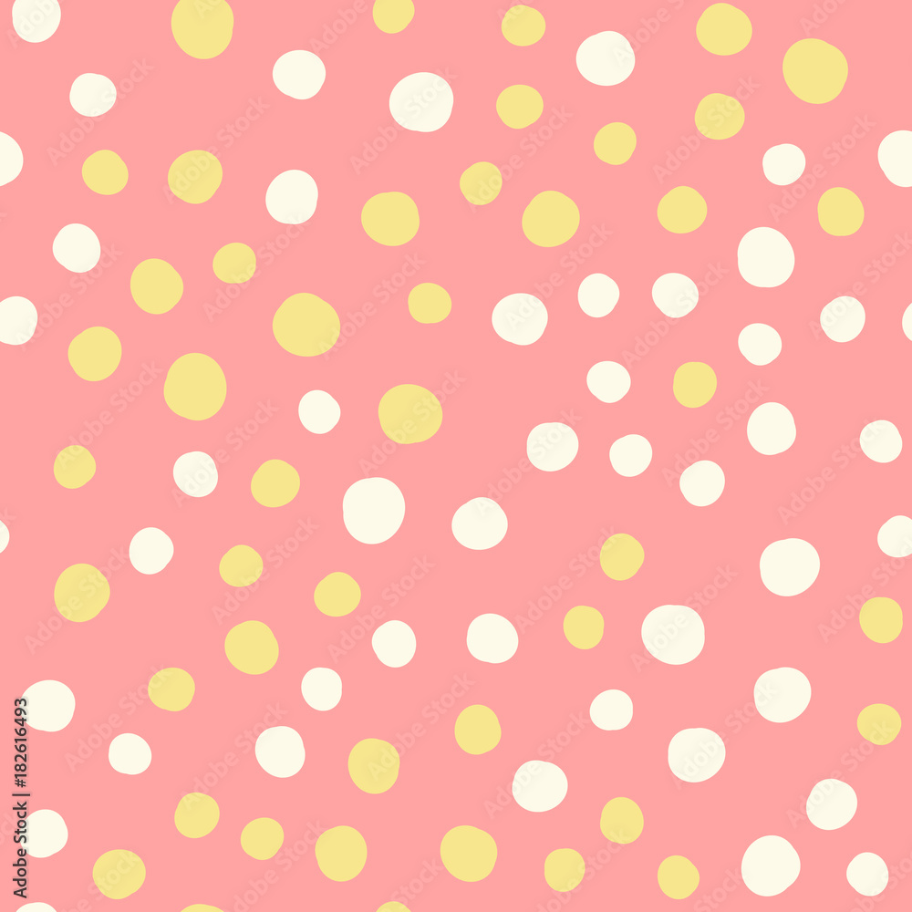 Baby Fun Hand Drawn Dots Asymmetrical Seamless Pattern, Dotted Swiss Baby Fun Hand Drawn Dots Asymmetrical Seamless Pattern, Dotted Swiss