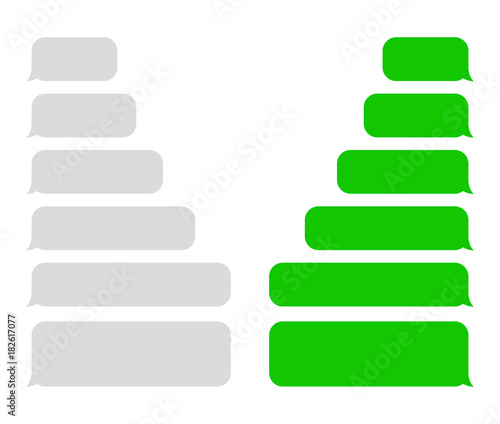 SMS. Speech bubbles.
