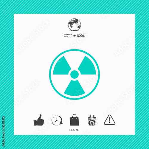 Ionizing radiation icon