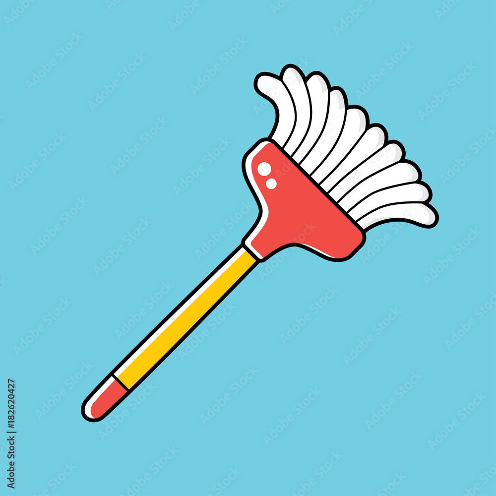 Cleaning broom. Cleaning broom.