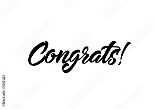 Tableau sur toile Congrats Calligraphic Lettering