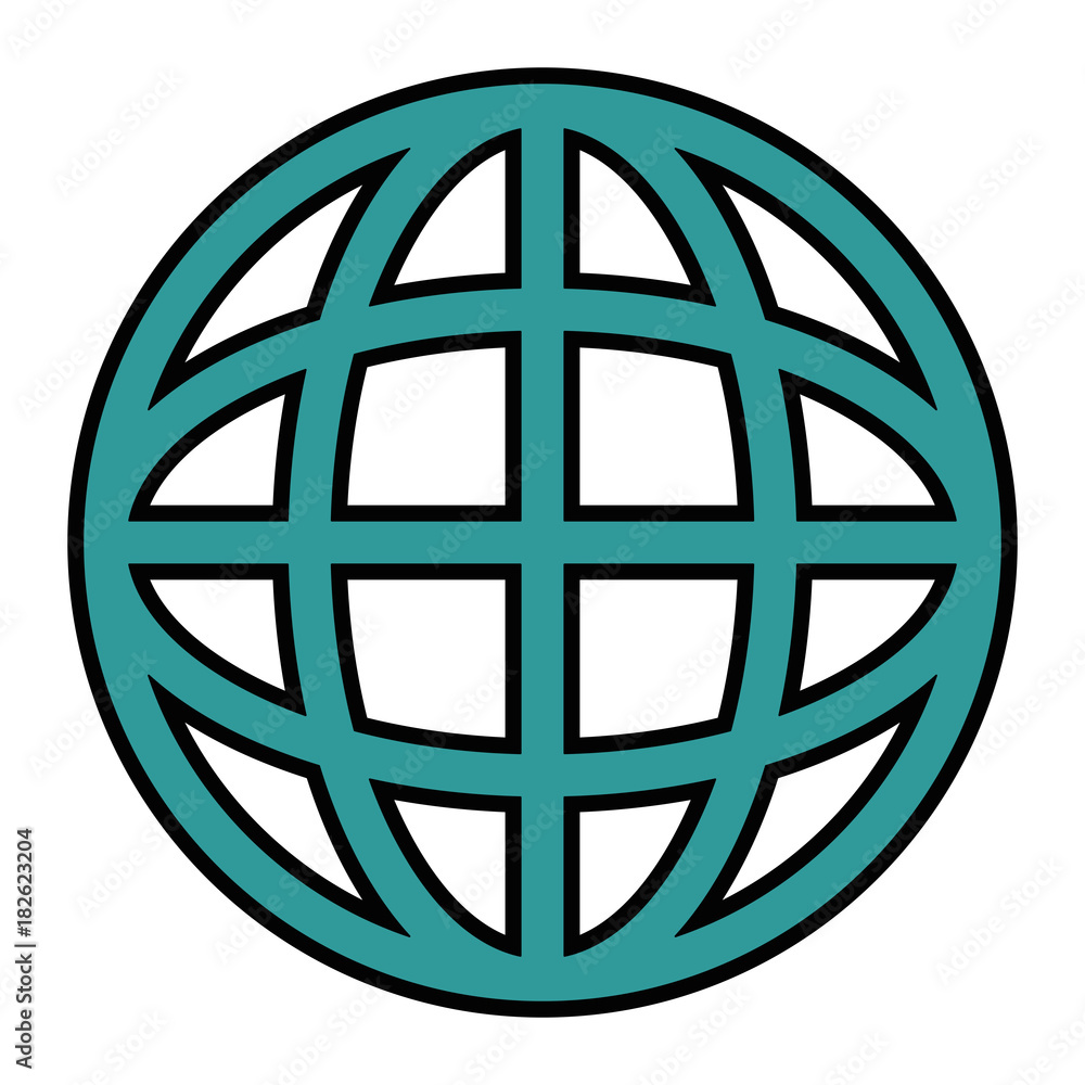 sphere planet isolated icon vector illustration design sphere planet isolated icon vector illustration design