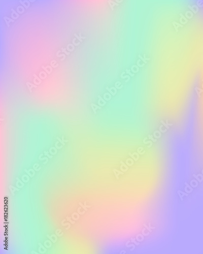 Vector holographic gradient template. Empty blank template for cover, presentation, brochure or background. Easy to modify and resize. Made using full vector gradient mesh tool