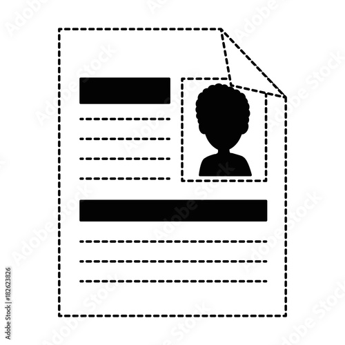 curriculum vitae isolated icon vector illustration design