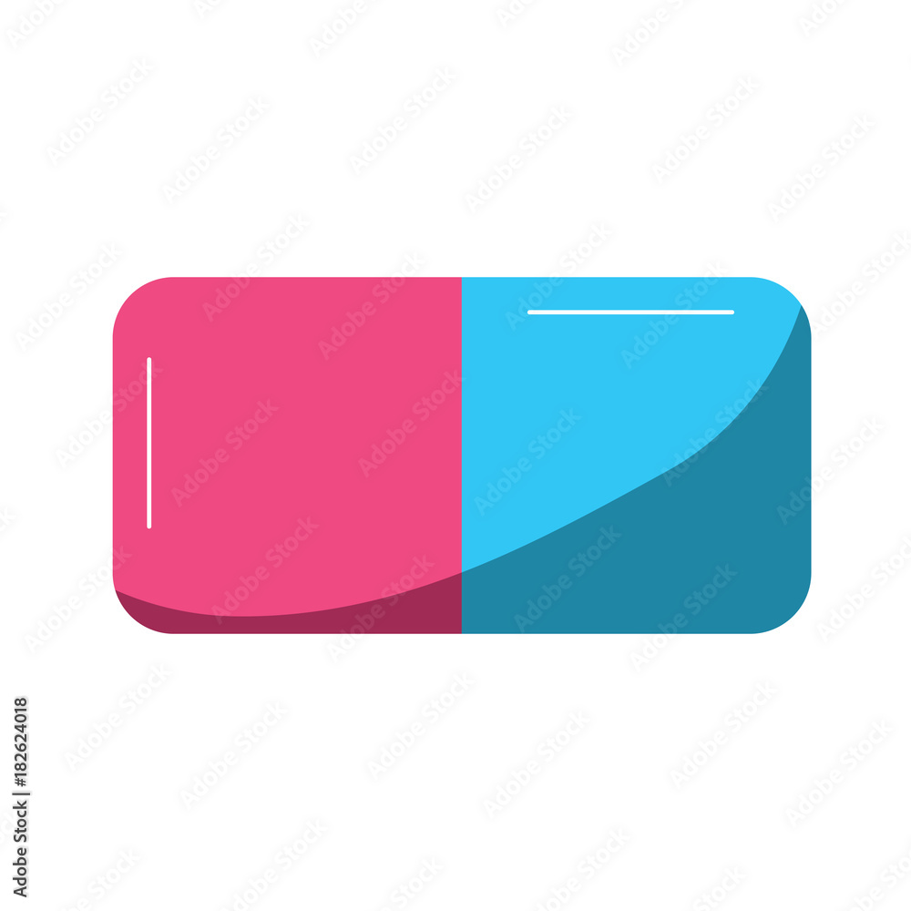 eraser with two sides icon image vector illustration design eraser with two sides icon image vector illustration design