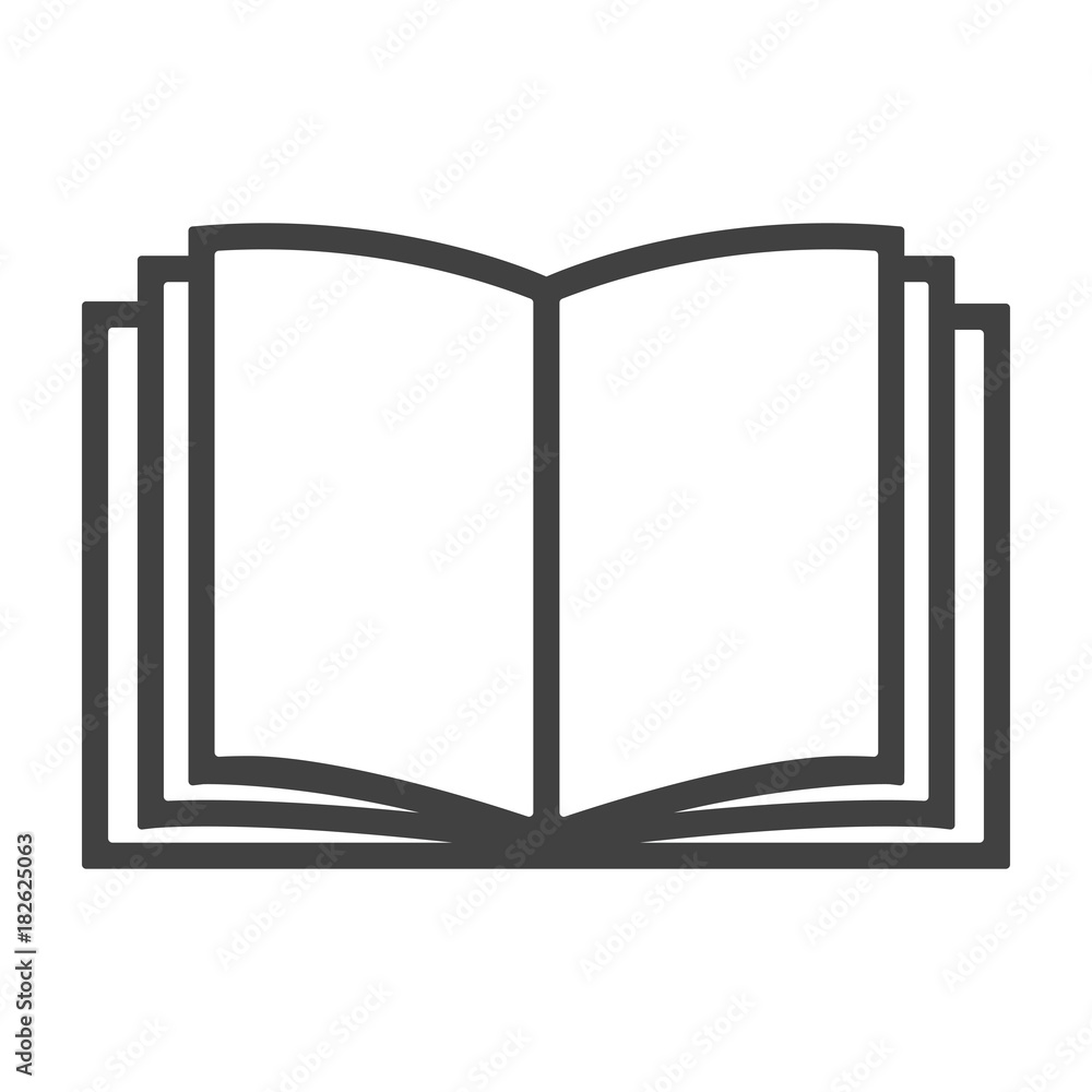 Book icon - simple flat design isolated on white background, vector Book icon - simple flat design isolated on white background, vector
