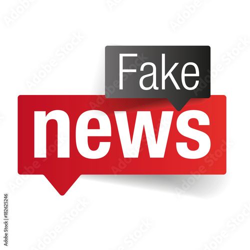 Fake News sign speech bubble