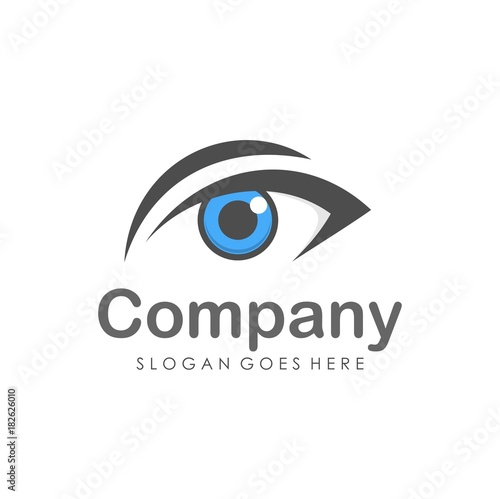 Eyes vision logo design template