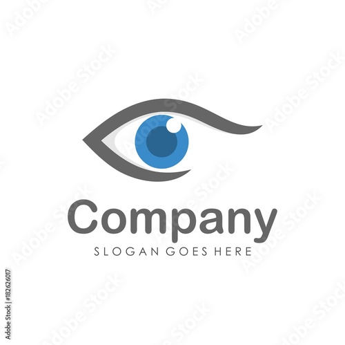 Eyes vision logo design template