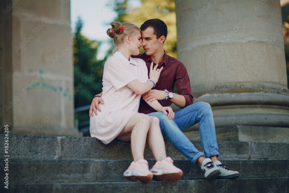 couple in a town couple in a town