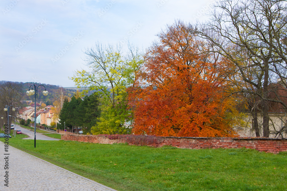 Gardens at Austerlitz palace. Savkov u Brna, Czech Republic