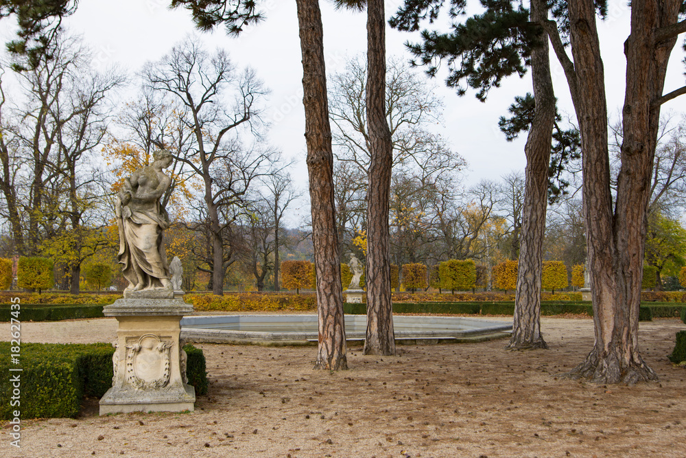 Gardens at Austerlitz palace. Savkov u Brna, Czech Republic Gardens at Austerlitz palace. Savkov u Brna, Czech Republic