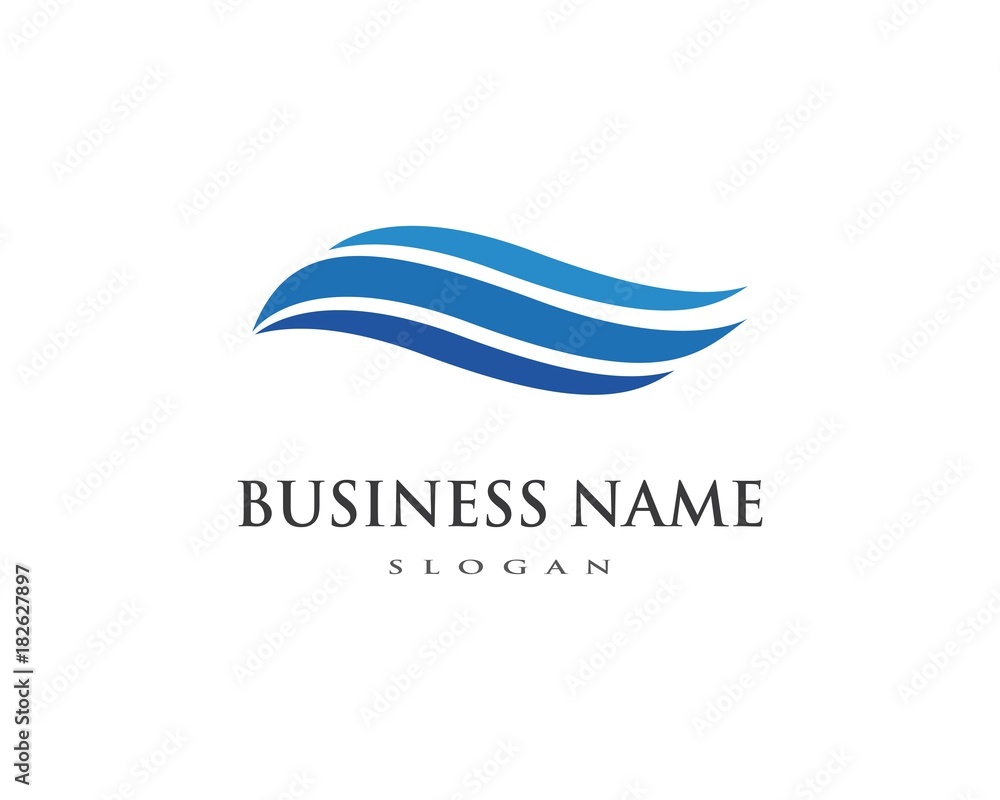 Water Wave symbol and icon Logo Template Water Wave symbol and icon Logo Template