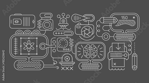 Graphic Design vector illustration