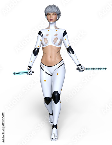 女性サイボーグ Stock イラスト Adobe Stock