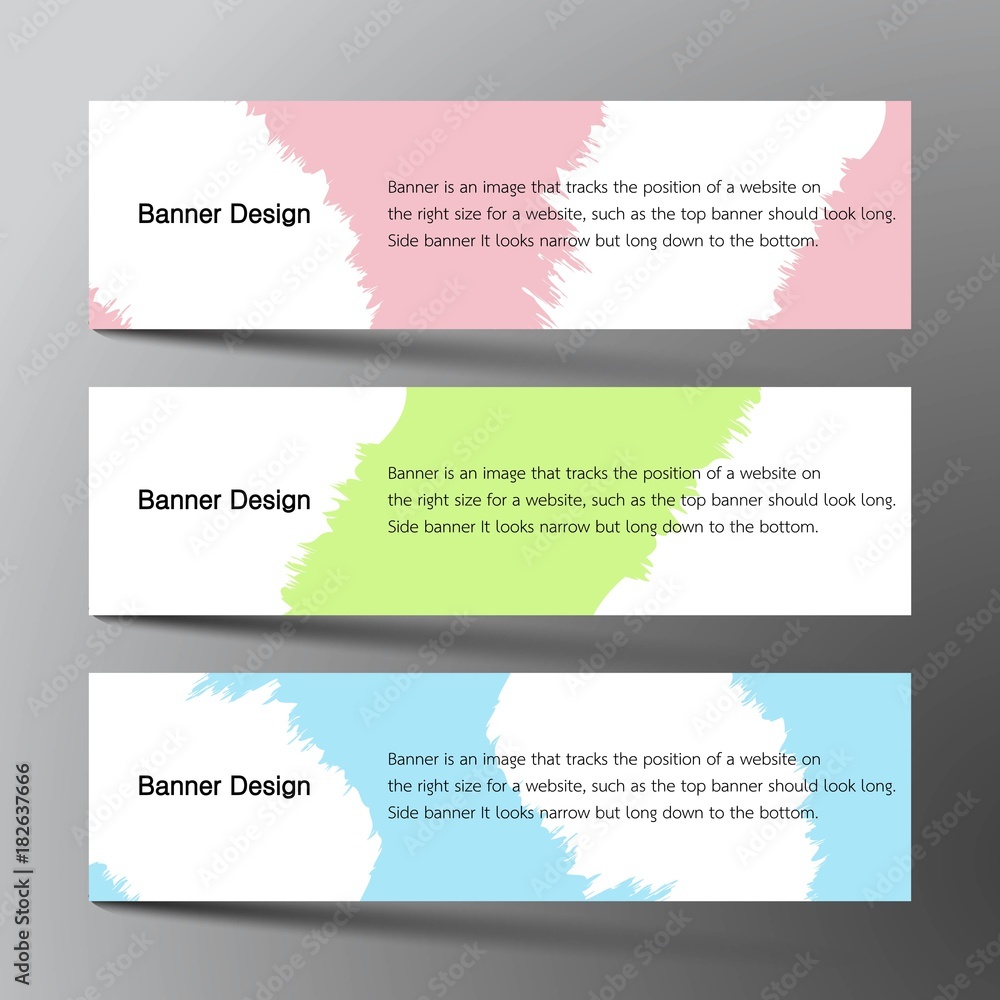 Web banner set design background. Inspired by brush, three color that purple green and orange.Vector illustration. Web banner set design background. Inspired by brush, three color that purple green and orange.Vector illustration.