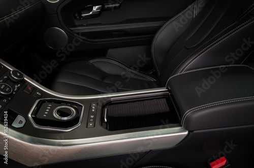 Modern car control panel. Interior detail. © alexdemeshko