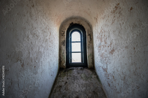 Window in a lighthouse.