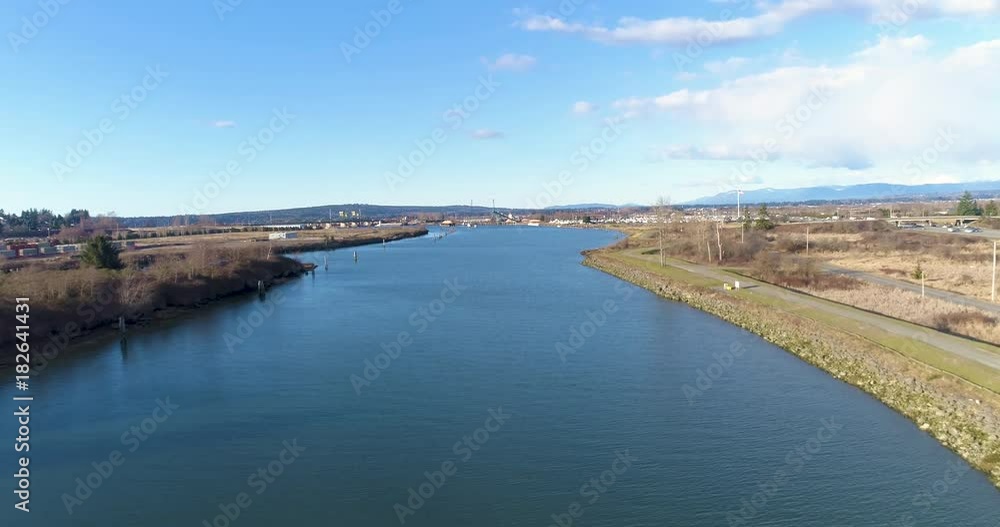 Snohomish River Delta - Everett, Washington USA Snohomish River Delta - Everett, Washington USA