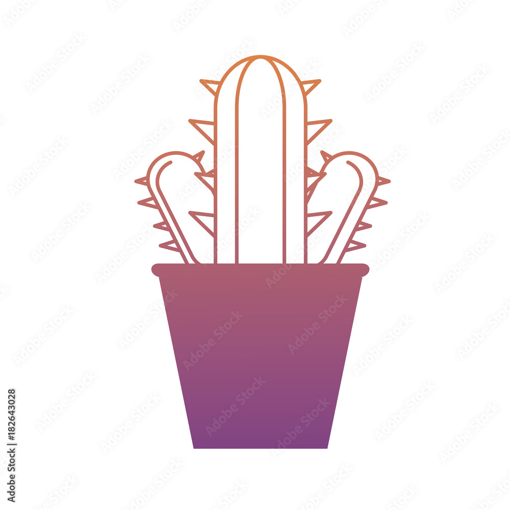 cactus in a pot icon image