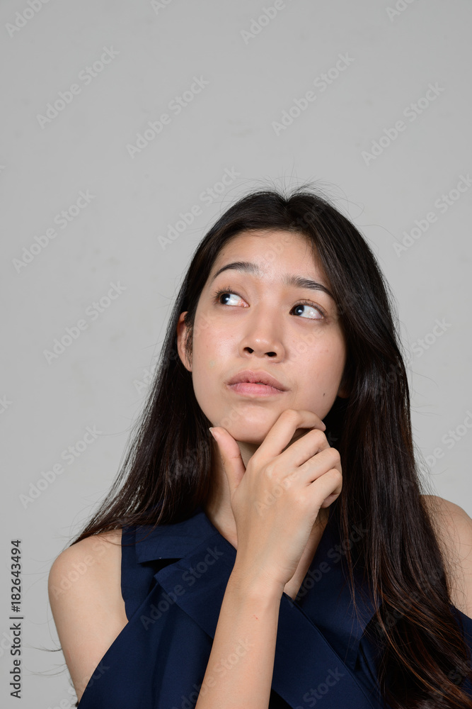 Portrait of beautiful young Asian Thai woman Portrait of beautiful young Asian Thai woman