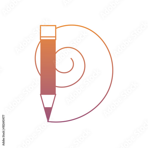 pencil utensil icon image