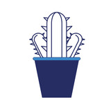 cactus in a pot icon image
