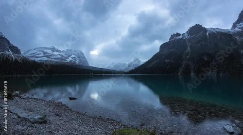 Wallpaper Mural Time lapse Twilight clouds at Lake O'Hara in Yoho National Park, BC, Canada Torontodigital.ca