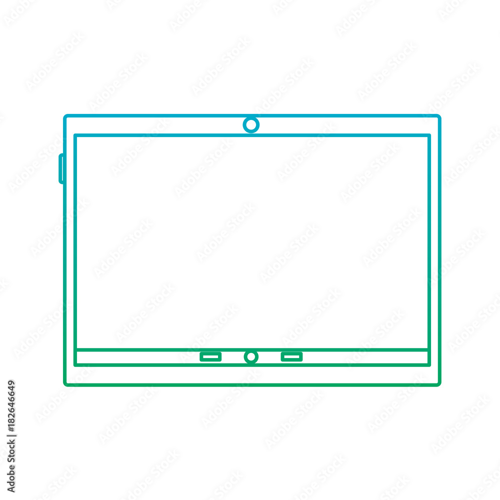 tablet device icon image vector illustration design blue to green ombre tablet device icon image vector illustration design blue to green ombre