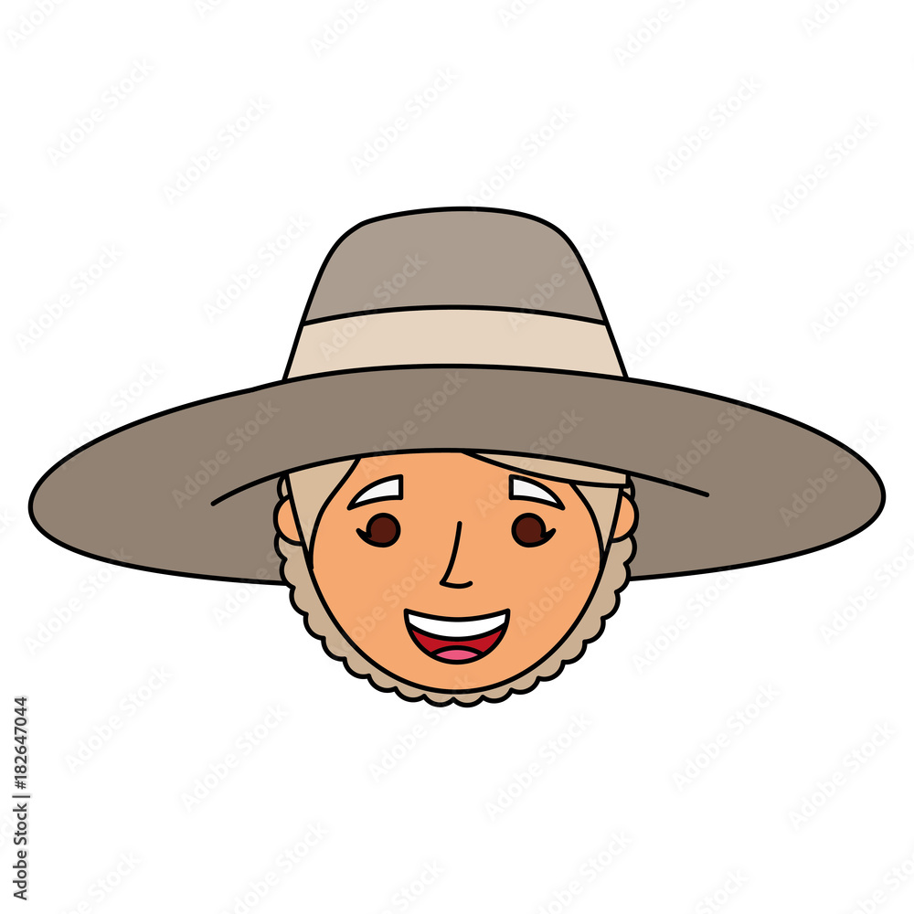 old woman portrait lady grandma cartoon vector illustration old woman portrait lady grandma cartoon vector illustration