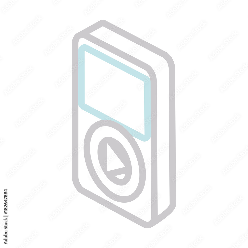 reporductor music vector illustration reporductor music vector illustration