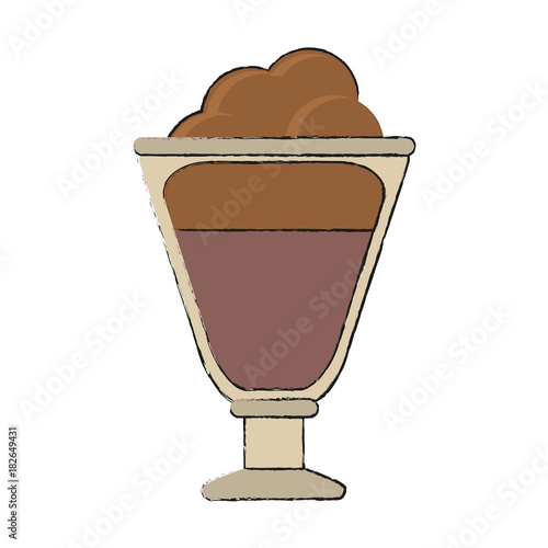 Capuccino delicious cup icon vector illustration graphic design