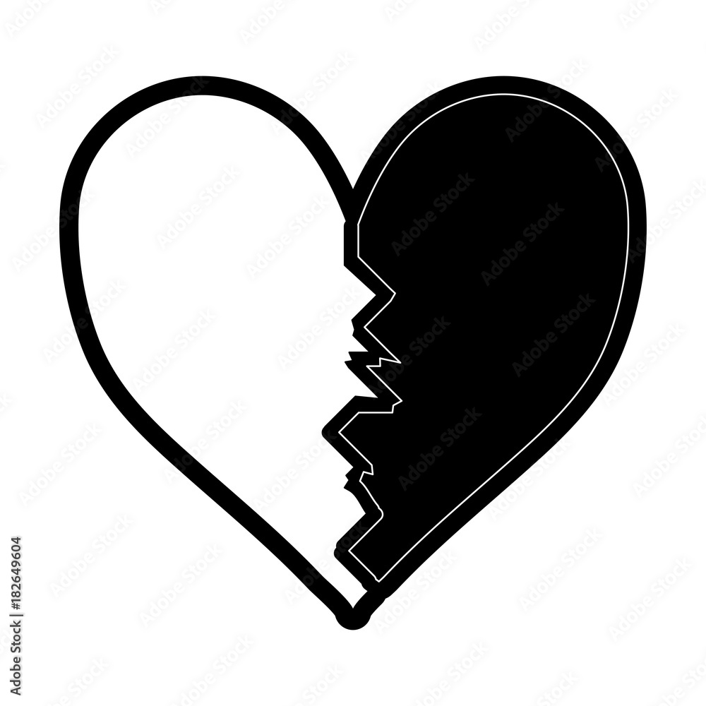 broken heart vector illustration broken heart vector illustration