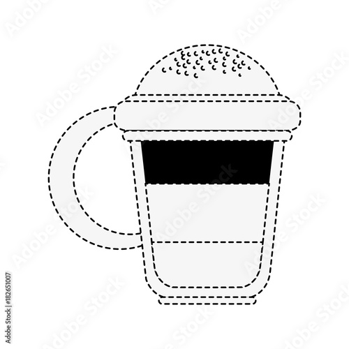 Capuccino delicious cup icon vector illustration graphic design