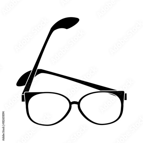 Executive glasses lens icon vector illustration graphic design