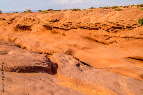 Stones and sand. Gorge of the Upper Canyon of Antelope, Arizona, USA photo