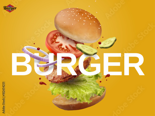 Jumping Burger ads