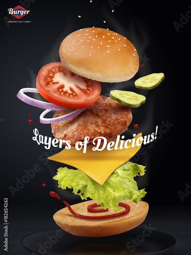 Jumping Burger ads