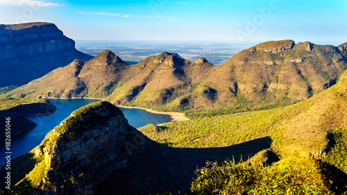 Blyde River Dam in the Blyde River Canyon Reserve along the Panorama Route in Mpumalanga Province of South Africa