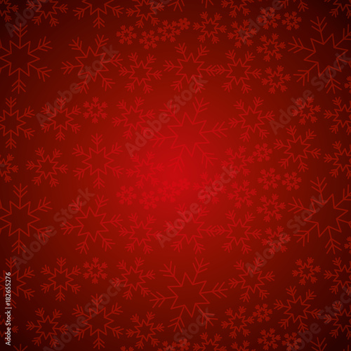 red snowflake winter decoration seamless christmas vector illustration