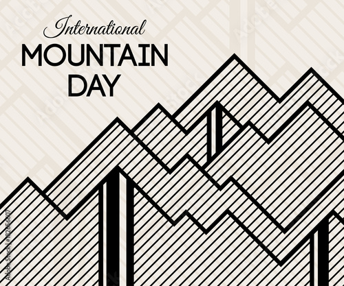 International Mountain Day vector illustration.