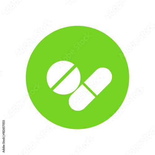 Simple Medicine Pill Capsule Icon