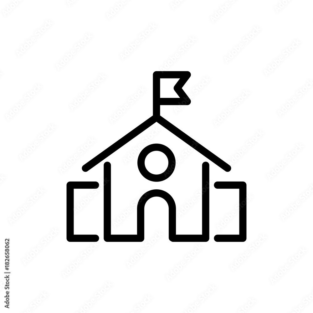 School flat icon School flat icon