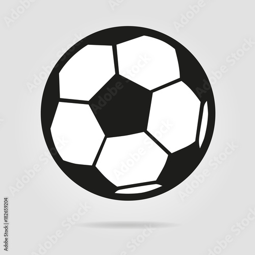 Football ball logo isolated