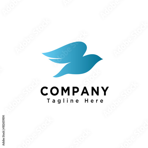 Flying bird logo