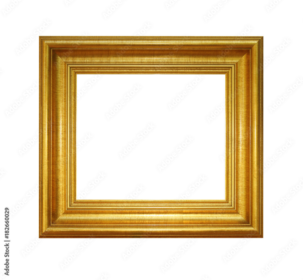 antique golden frame isolated on white background antique golden frame isolated on white background